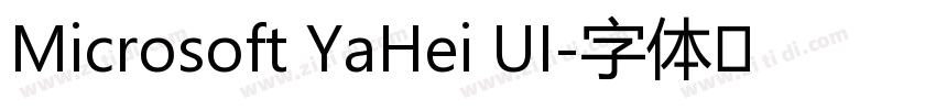 Microsoft YaHei UI字体转换